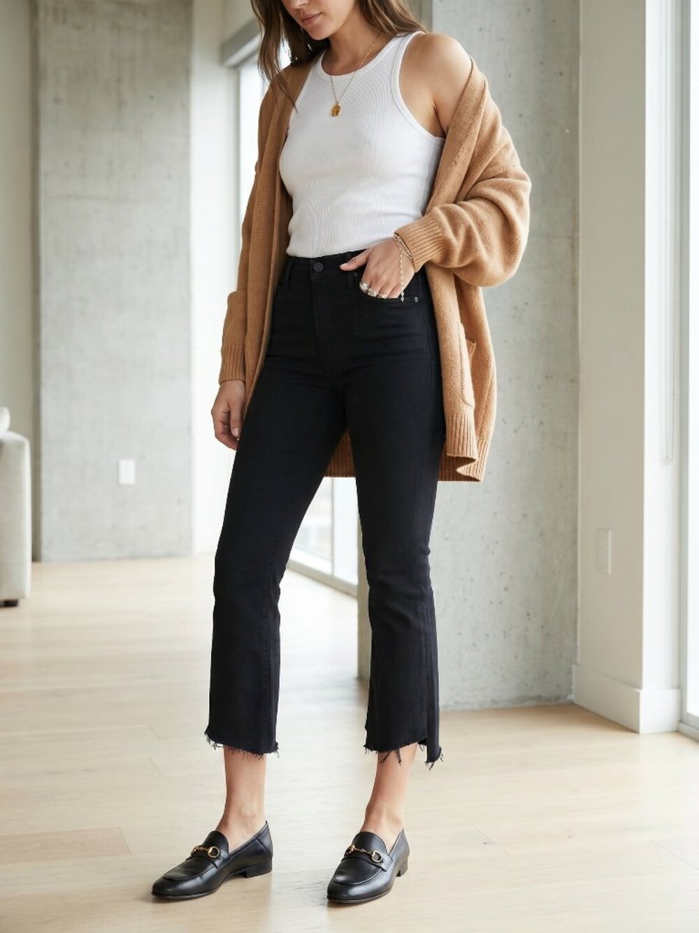 MOTHER The Insider Crop Two Step Fray Not Guilty Black NWT Size 27 28 29 $228